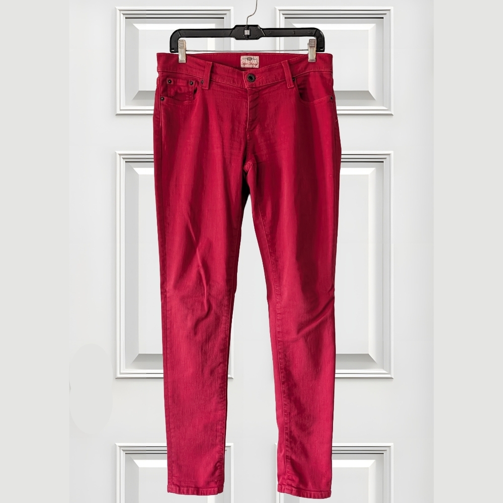 Fossil Red Skinny Jeans – Women’s Size 28 – Stretch Denim